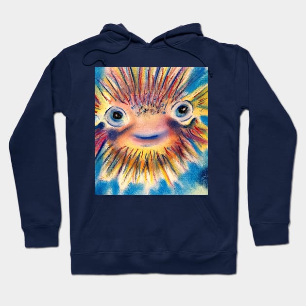 Happy blowfish Hoodie by Walters Mom